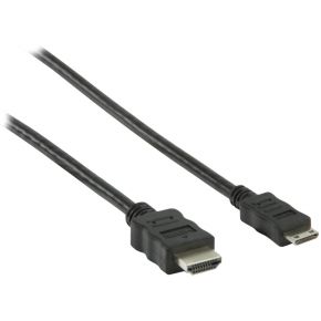 Image of Mini HDMI high speed met ethernetkabel 1,00 m zwart - Valueline