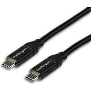 StarTech.com USB2C5C2M 2m USB C USB C Mannelijk Mannelijk Zwart USB-kabel