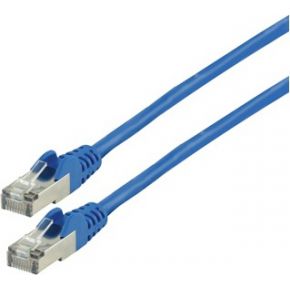 Image of Valueline S/FTP CAT 6 network cable 0.5m Blauw