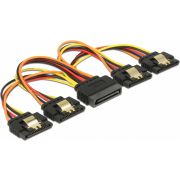 DeLOCK 60156 SATA-kabel 0,15 m SATA 15-pin 4 x SATA 15-pin Multi kleuren