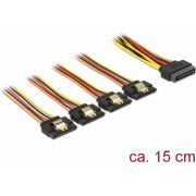 DeLOCK-60156-SATA-kabel-0-15-m-SATA-15-pin-4-x-SATA-15-pin-Multi-kleuren