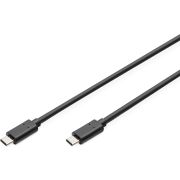 ASSMANN-Electronic-1m-SB-C-USB-C-Mannelijk-Mannelijk-Zwart-USB-kabel