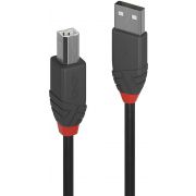 Lindy-36671-0-5m-USB-A-USB-B-Mannelijk-Vrouwelijk-Zwart-Grijs-USB-kabel