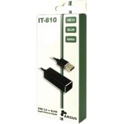 Inter-Tech-ARGUS-IT-810-USB-3-0-RJ-45-Zwart-kabeladapter-verloopstukje