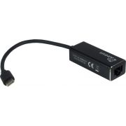 Inter-Tech-ARGUS-IT-811-USB-C-RJ-45-Zwart-kabeladapter-verloopstukje
