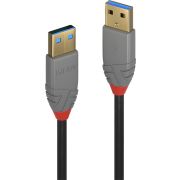 Lindy-36750-0-5m-USB-A-USB-A-Mannelijk-Mannelijk-Zwart-USB-kabel