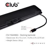 CLUB3D cac-1564 Docking USB 3.1 (3.1 Gen 2) Type-C Zwart