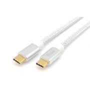 Equip-128355-USB-kabel-0-5-m-USB-3-2-Gen-2-3-1-Gen-2-USB-C-Zilver-Wit
