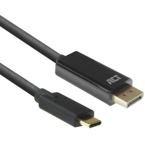 ACT USB-C naar DisplayPort male kabel 2 m 4K @ 60Hz,