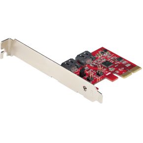 StarTech.com SATA PCIe Kaart - 2 Port PCIe SATA Uitbreidingskaart - 6Gbps - Full/Low Profile - PCI E