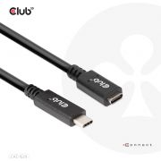 CLUB3D-USB-Gen1-Type-C-Extensie-kabel-5Gbps-60W-20V-3A-4K60Hz-M-F-1m-3-28ft