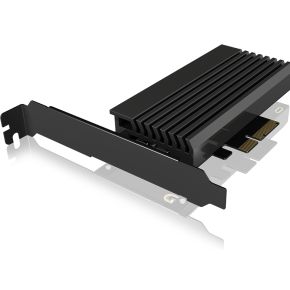 ICY BOX IB-PCI214M2-HSL PCIe M2. kaart met heatsink