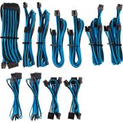 Corsair Premium Individually Sleeved DC Cable Pro Kit, Type 4 (Generation 4), BLUE/BLACK