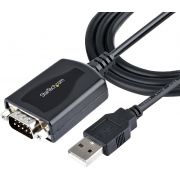 StarTech.com 1m USB Serial Converter Kabel, USB naar Serieel met COM Poort Retention, DB9 Male RS232