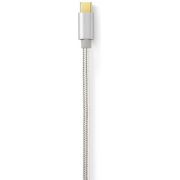 Nedis-Kabel-USB-3-1-Type-C-male-A-male-1-0-m-Aluminium