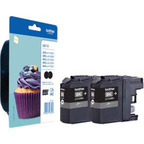 Image of Brother Ink Cartridge Lc-123Bkbp2 Blister 2 Pack
