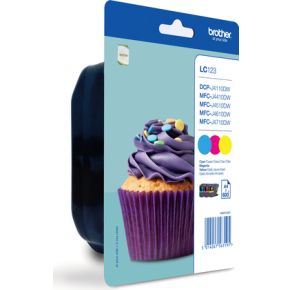 Image of Brother Ink Cartridge Lc-123Rbwbp Rainbow Bliste