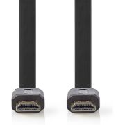 Nedis Platte High Speed HDMI-kabel met Ethernet | HDMI-connector - HDMI-connector | 3,0 m | Zwart
