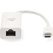 Nedis-USB-C-Adapterkabel-Type-C-Male-RJ45-Female-0-2-m-Wit