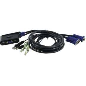 Image of 2-Poorts USB VGA KVM Schakelaar Met Audio - Aten - Aten