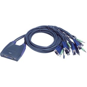 Image of 4-Poorts USB VGA KVM Schakelaar Met Audio - Aten - Aten