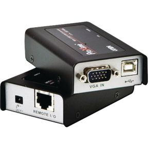 Image of ATEN CE100 VGA, USB 2.0 KVM-Extender (verlenging) via netwerkkabel RJ45 100 m 1920 x 1200 pix