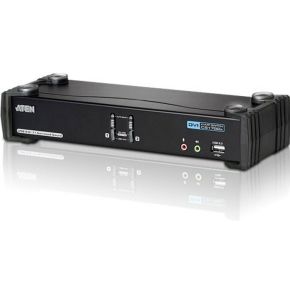 Image of 2-poorts USB 2.0 3D DVI KVMP - Aten