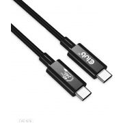 CLUB3D USB4 Gen3x2 Type-C Bi-Directional Cable 8K60Hz, Data 40Gbps, PD 240W(48V/5A) EPR M/M 1m USB I