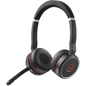 Jabra Evolve 75 zwart met deskstand Draadloze Headset