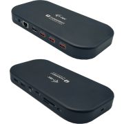 i-tec Thunderbolt 3/USB-C Dual 4K Docking Station + USB-C to DisplayPort Cable (1,5 m) + Power Deliv