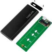 LogiLink-UA0314-M-2-SDD-behuizing-Zwart-USB-C