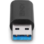 Lindy-41904-tussenstuk-voor-kabels-USB-3-2-Type-A-USB-3-2-Type-C-Zwart