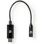 Nedis USB-C Adapter | USB-C Male - 3,5 mm Female | 0,15 m | Zwart