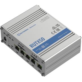 Teltonika RUTX50 draadloze Gigabit Ethernet 5G Roestvrijstaal router