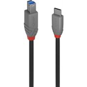 Lindy-36668-USB-kabel-3-m-USB-3-2-Gen-1-3-1-Gen-1-USB-C-USB-B-Zwart