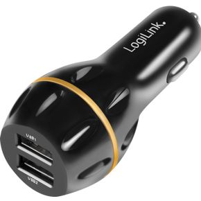 LogiLink PA0201 oplader voor mobiele apparatuur Zwart Auto