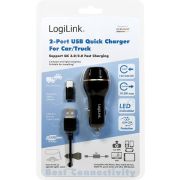 LogiLink-PA0201-oplader-voor-mobiele-apparatuur-Zwart-Auto