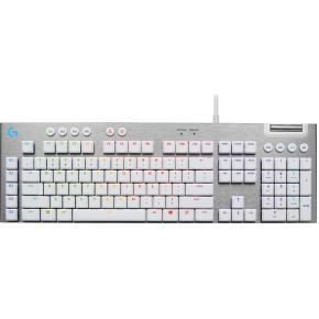 Logitech G G815 - Tactile - White USB AZERTY Frans Aluminium, Wit toetsenbord