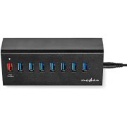 Nedis-USB-Hub-8-Poorts-USB-3-0-met-Externe-Voeding-QC3-0-Oplaadpoort-5-Gbps
