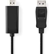 Nedis-DisplayPort-Kabel-DisplayPort-Male-HDMI-copy-Connector-1080p-Vernikkeld-2-00-m-Rond-PVC