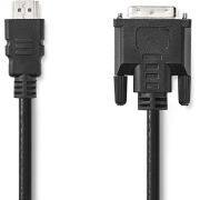 Nedis HDMI© Kabel | HDMI© Connector | DVI-D 24+1-Pins Male | 1080p | Vernikkeld | 2.00 m | Recht | PVC