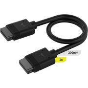 Corsair-iCUE-LINK-Cable-2x-200mm-with-Straight-connectors-Black