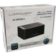 LC-Power-LC-DOCK-C-basisstation-voor-opslagstations-USB-3-1-3-1-Gen-2-Type-C-Zwart