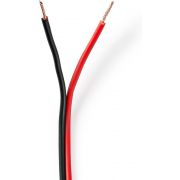 Nedis-Speaker-Kabel-2x-0-75-mm2-100-m-Op-Rol-Zwart-Rood