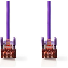 Nedis CAT6-kabel | RJ45 Male | RJ45 Male | S/FTP | 1.00 m | Rond | LSZH | Violet | Label