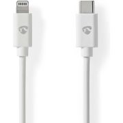 Nedis-Lightning-Kabel-USB-2-0-Apple-Lightning-8-Pins-USB-C-copy-Male-480-Mbps-Vernikkeld-2-00-m