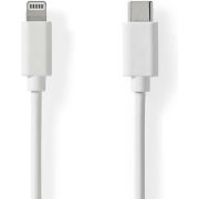 Nedis Lightning Kabel | USB 2.0 | Apple Lightning 8-Pins | USB-C© Male | 480 Mbps | Vernikkeld | 1.00 m
