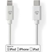 Nedis-Lightning-Kabel-USB-2-0-Apple-Lightning-8-Pins-USB-C-copy-Male-480-Mbps-Vernikkeld-1-00-m