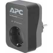 APC-PME1WB-GR-netstekker-adapter-Zwart-Grijs