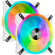 Corsair-iCUE-QL140-RGB-PWM-White-Dual-Fan-Kit-with-Lighting-Node-CORE
